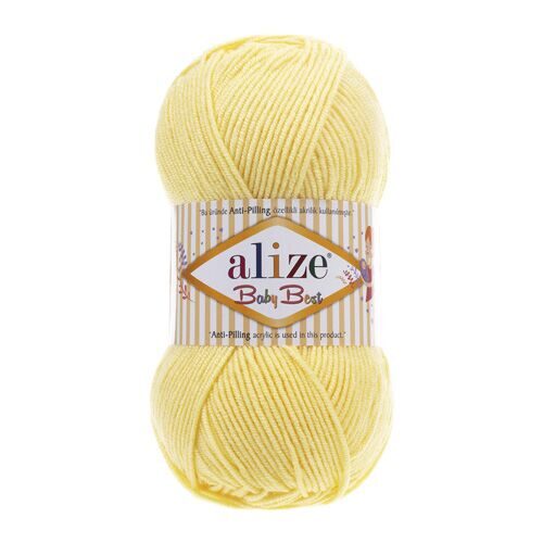 Пряжа Alize Baby Best 250 светлый лимон